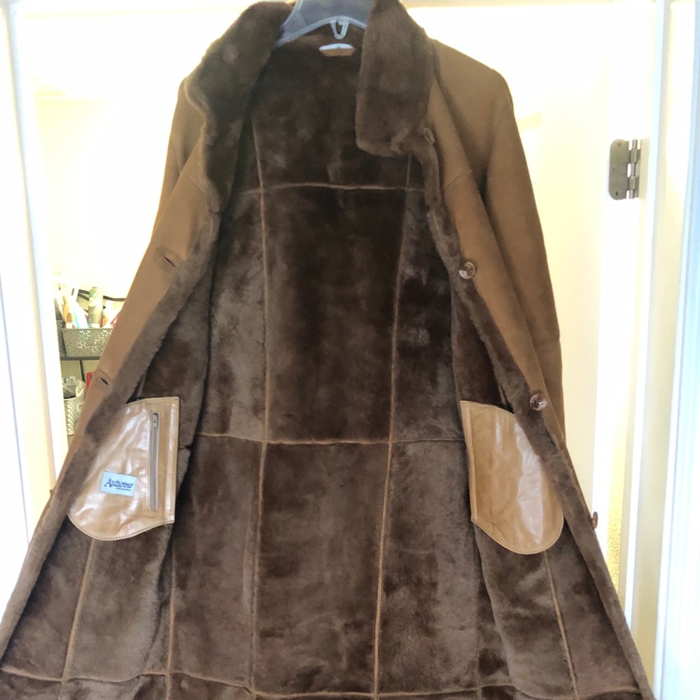 Autunno real shearling long coat